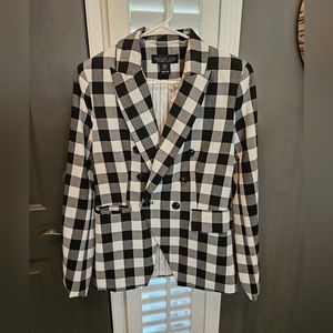 Rachel Zoe Buffalo Plaid Blazer Size Small, Like New
